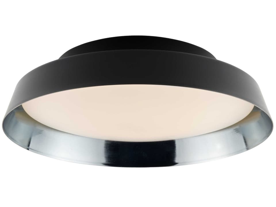 Boop Round Flush Mount Light Integrated LED Black Blue Grey Metallic