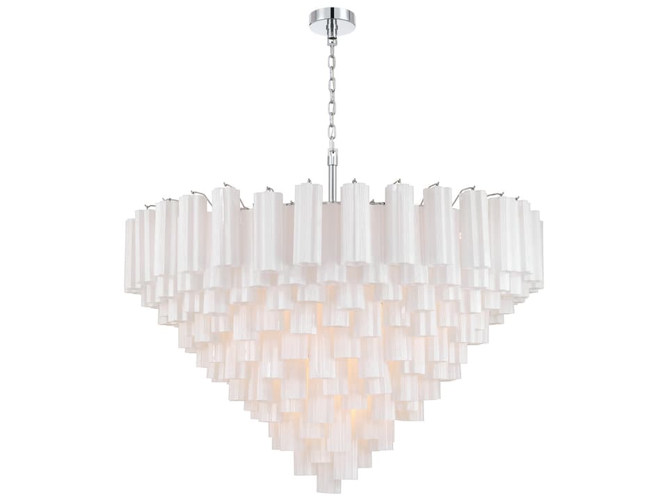 28-Light Addis Chandelier with Tronchi Glass Tubes