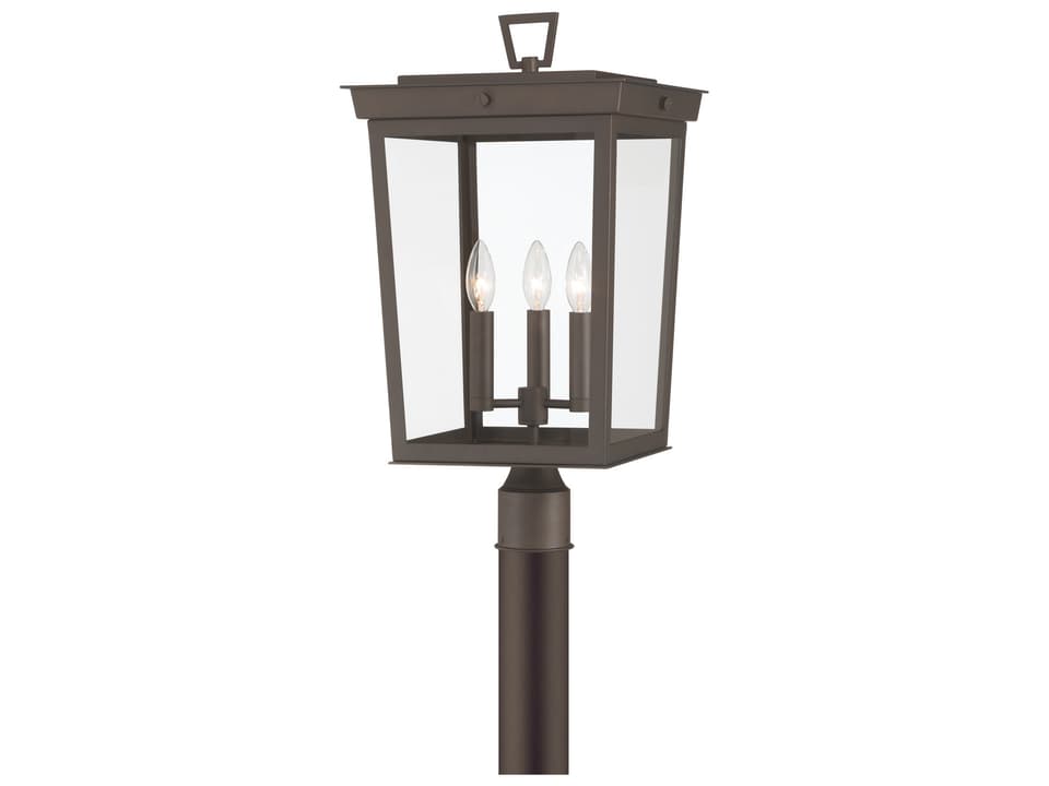 Belmont 3-Light Outdoor Post Mount in Twilight Bronze