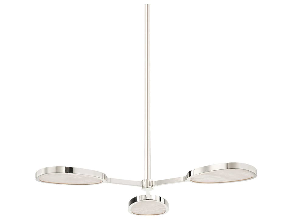 Patras 3-Light LED Chandelier in Burnished Nickel