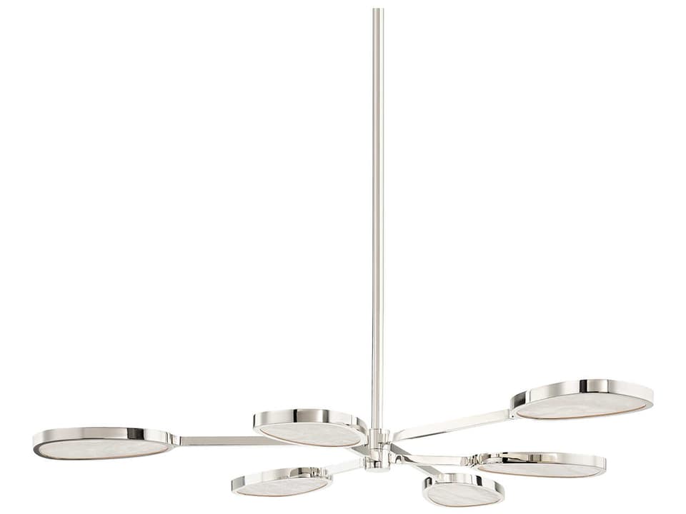 6-Light Beirut LED Chandelier in Burnished Nickel