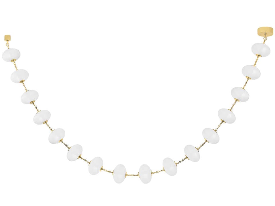 Nephele 16-Light Contemporary LED Chandelier in Vintage Polished Brass