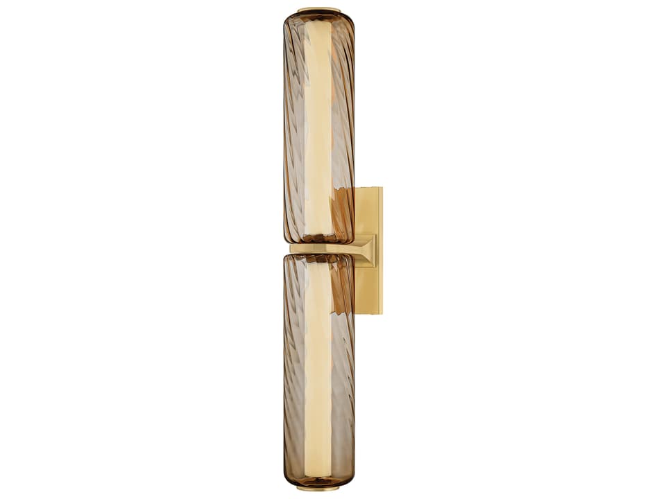 Tuscany 2-Light Vintage Brass Vanity Light