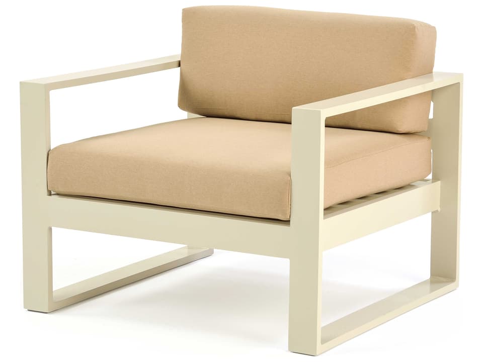 Space Cast Aluminum Outdoor Lounge Chair with Cushion