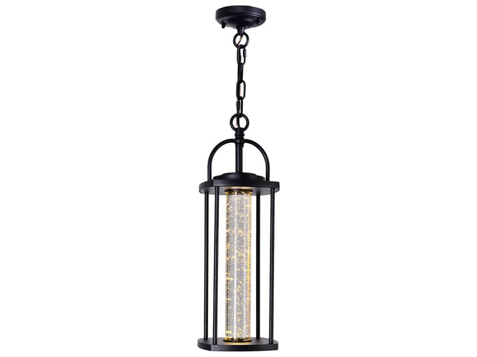 Greenwood 1-Light LED Outdoor Pendant in Black