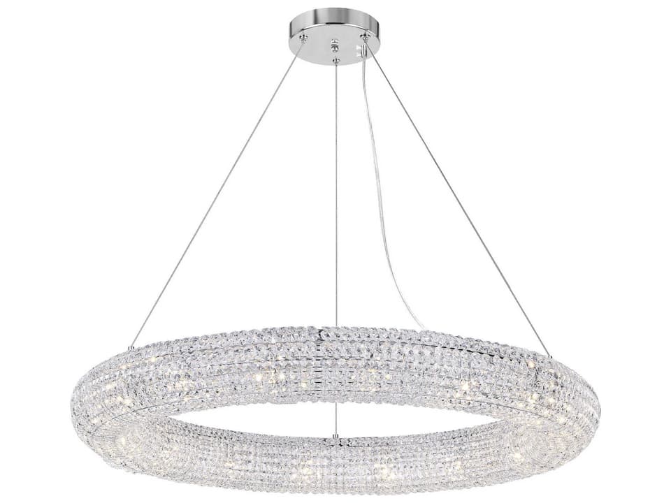 Veronique 16-Light Chandelier with Clear Crystals in Chrome
