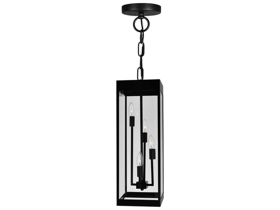 Windsor 4-Light Outdoor Pendant Light in Black