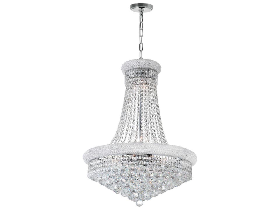 Empire 17-Light Crystal Chandelier in Chrome