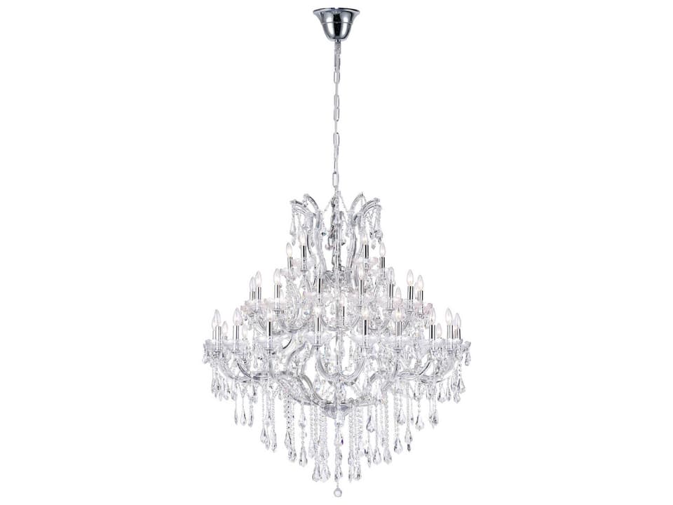 Maria Theresa 41-Light Chandelier in Chrome with Clear Crystal
