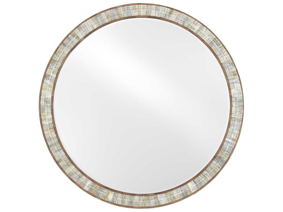 Hyson Natural Round Wall Mirror
