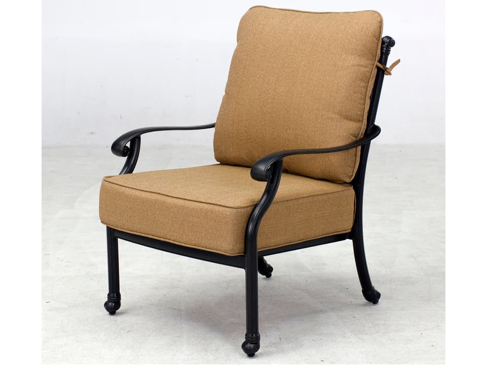 Standard Madison Cast Aluminum Club Chair in Antique Bronze