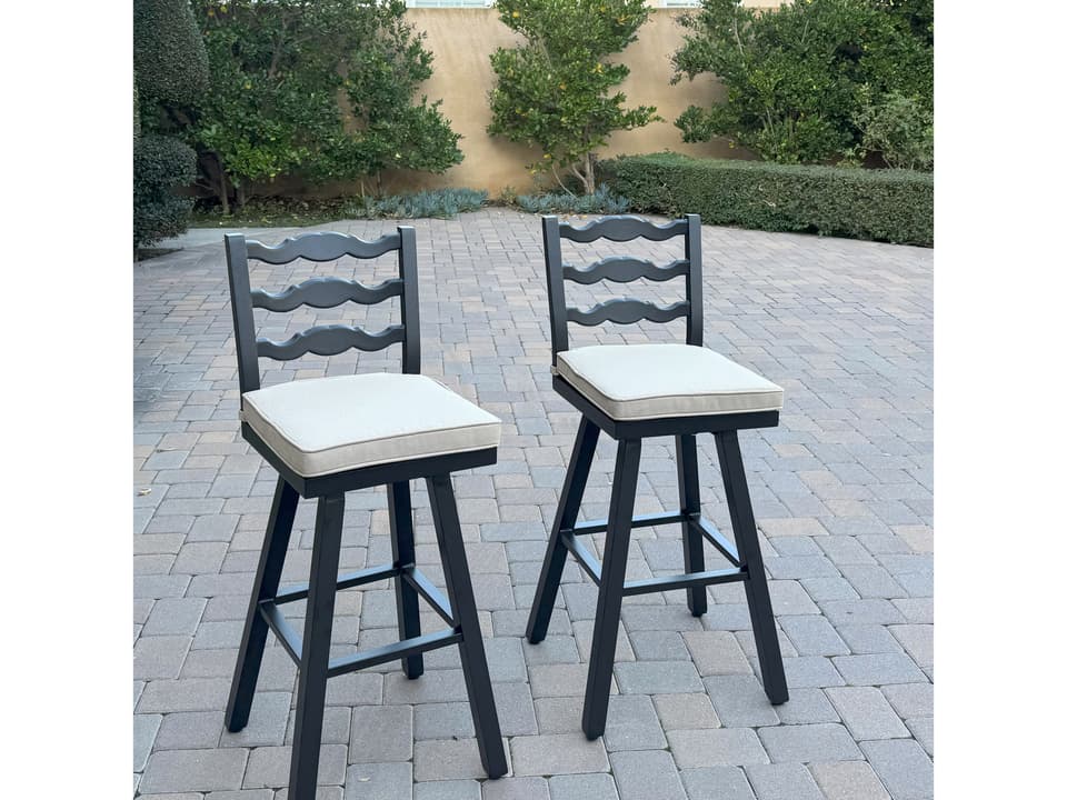 Aspen Aluminum 30 Inch Swivel Bar Stool ( set of 2 )