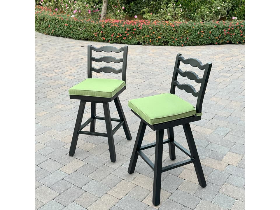 Aspen Aluminum 26 Inch Counter Height Swivel Bar Stool ( set of 2 )