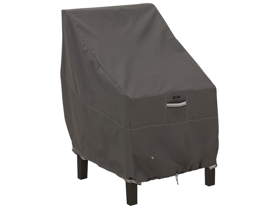 Ravenna High Back Chair Cover in Dark Taupe