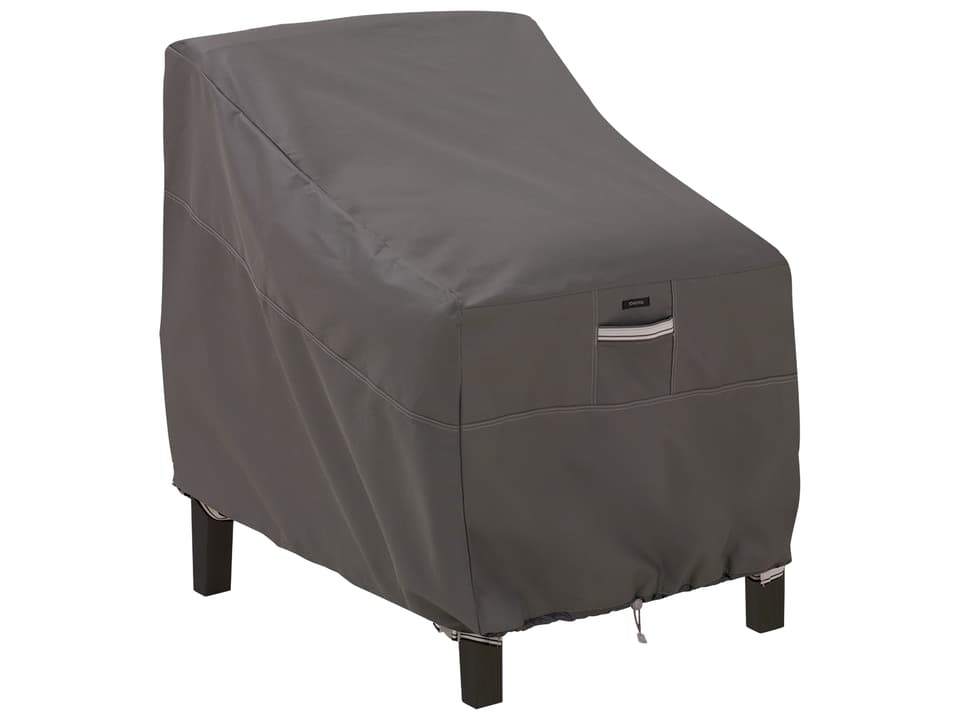 Ravenna Deep Seated Patio Lounge Chair Cover in Dark Taupe