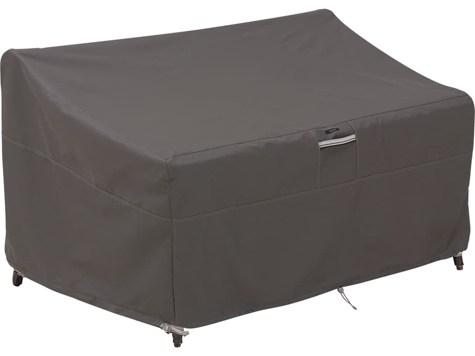 Ravenna 78 Inch Medium Deep Outdoor Loveseat Cover in Dark Taupe