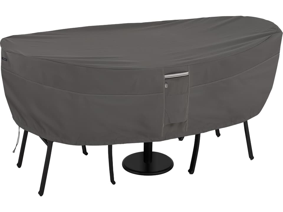 Ravenna 30 Inch Bistro Table and Chair Set Cover in Dark Taupe