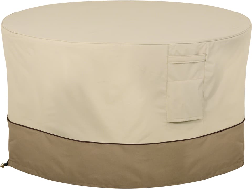 Veranda 42-Inch Round Fire Pit Table Cover in Pebble