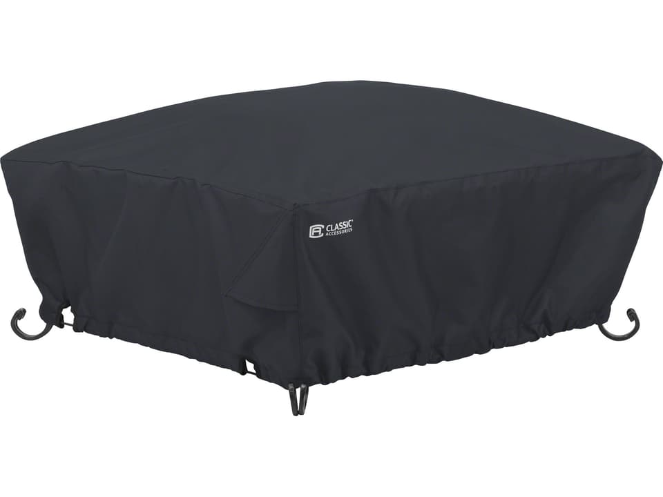 Classic Black 36 Inch Square Fire Pit Cover