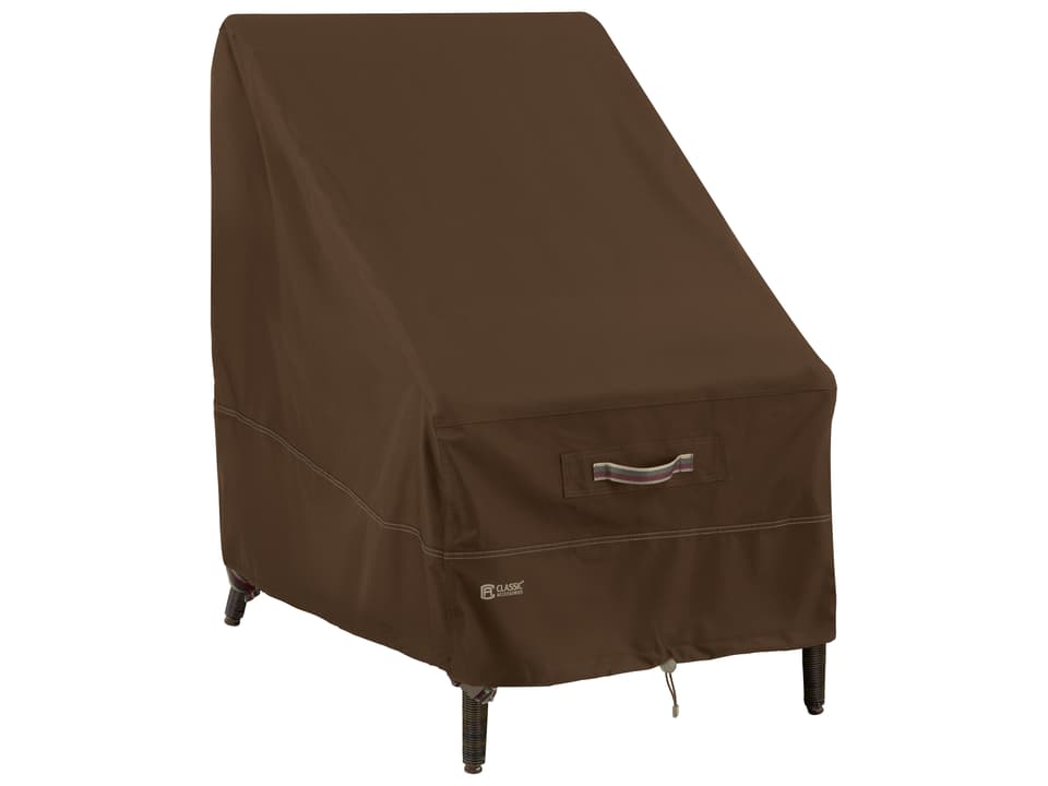 Madrona High Back Patio Chair Cover in Dark Cocoa