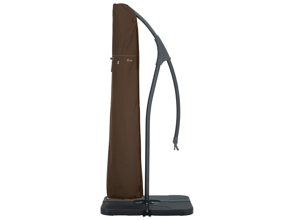 Madrona RainProof Offset Patio Umbrella Cover in Dark Cocoa