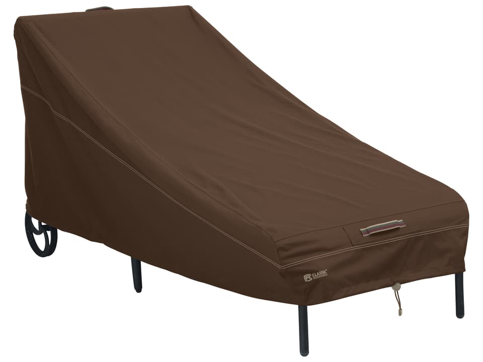 Madrona 68 Inch RainProof Patio Chaise Lounge Cover in Dark Cocoa