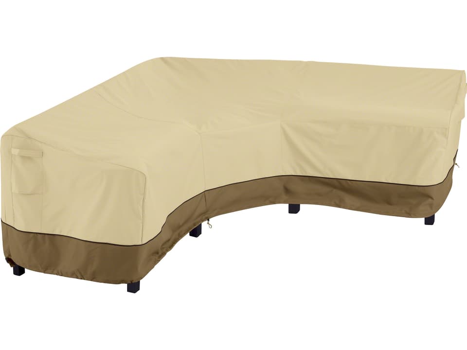 Veranda 100-Inch V-Shaped Sectional Lounge Set Cover in Pebble Bark