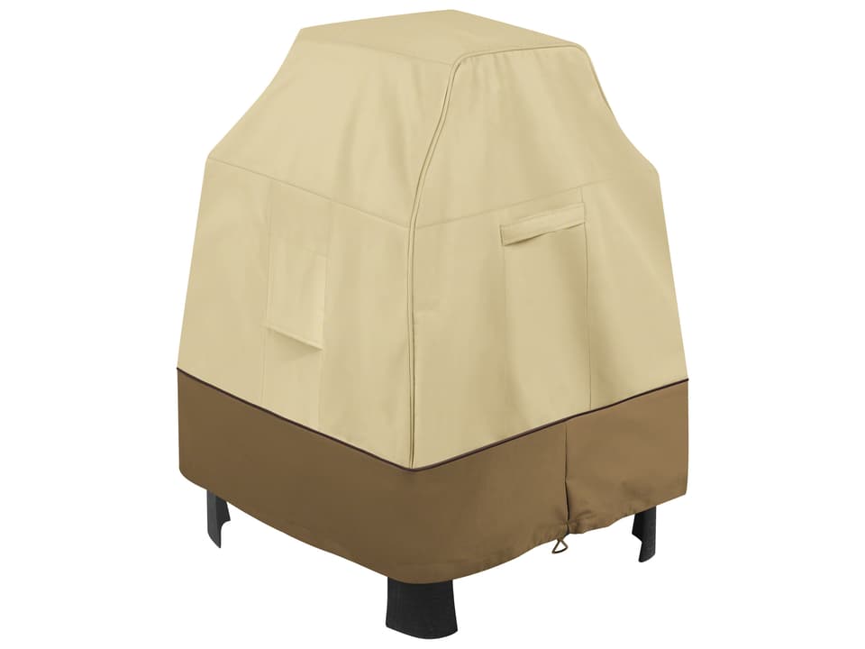 Veranda Pebble 32.5 Inch Outdoor Fireplace Cover in Pebble