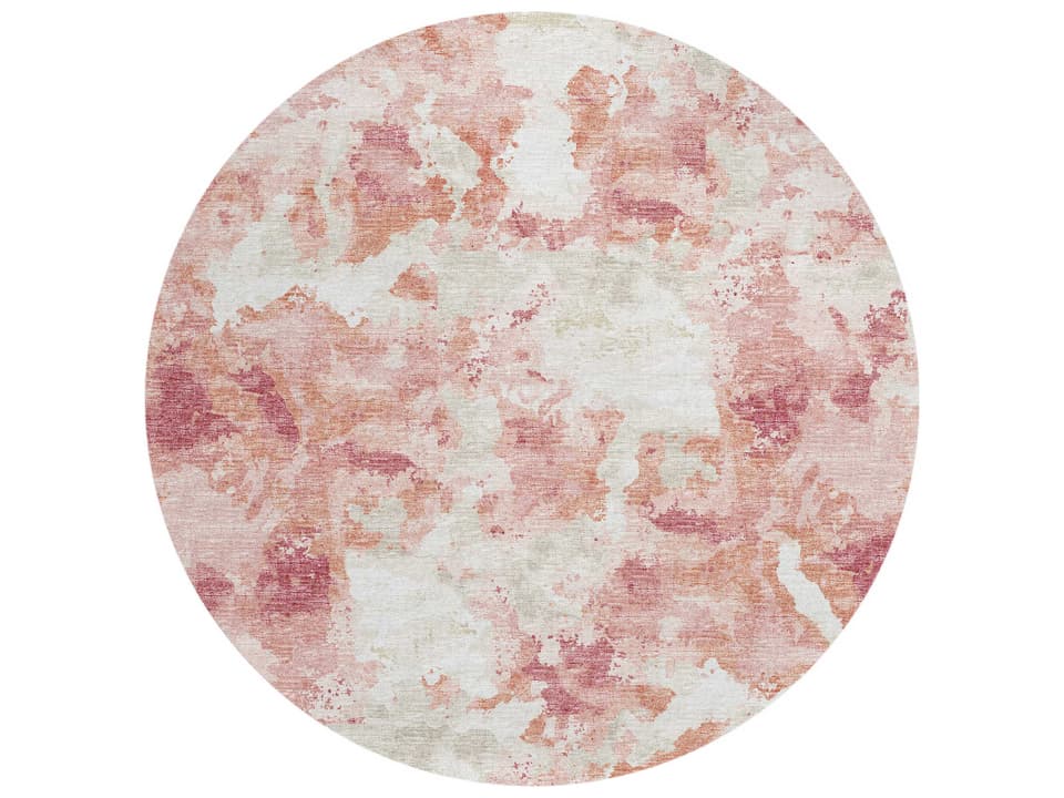 Accord Abstract Area Rug in Pink