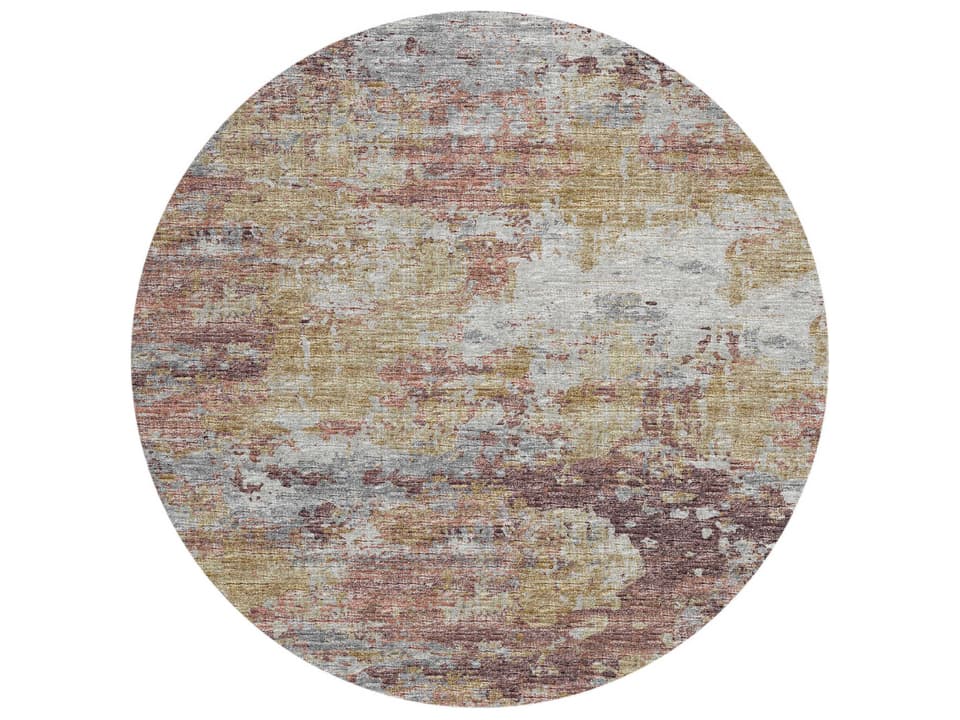 Accord Abstract Round Area Rug Multi-Color