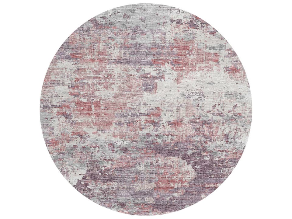 Accord Abstract Indoor Outdoor Washable Area Rug Pink