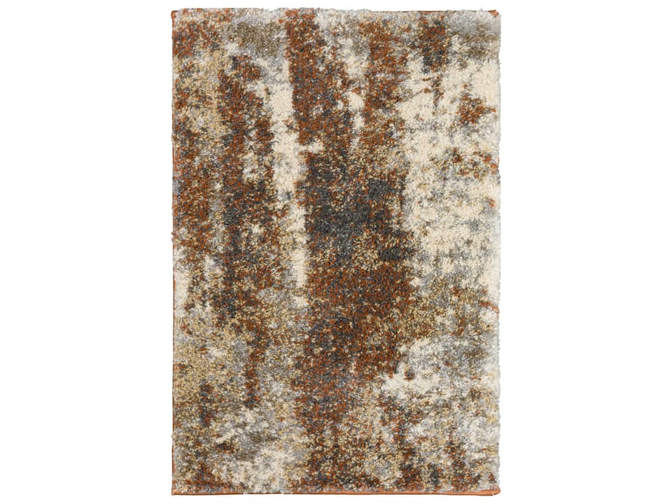Barkley Shag Abstract Area Rug in Canyon