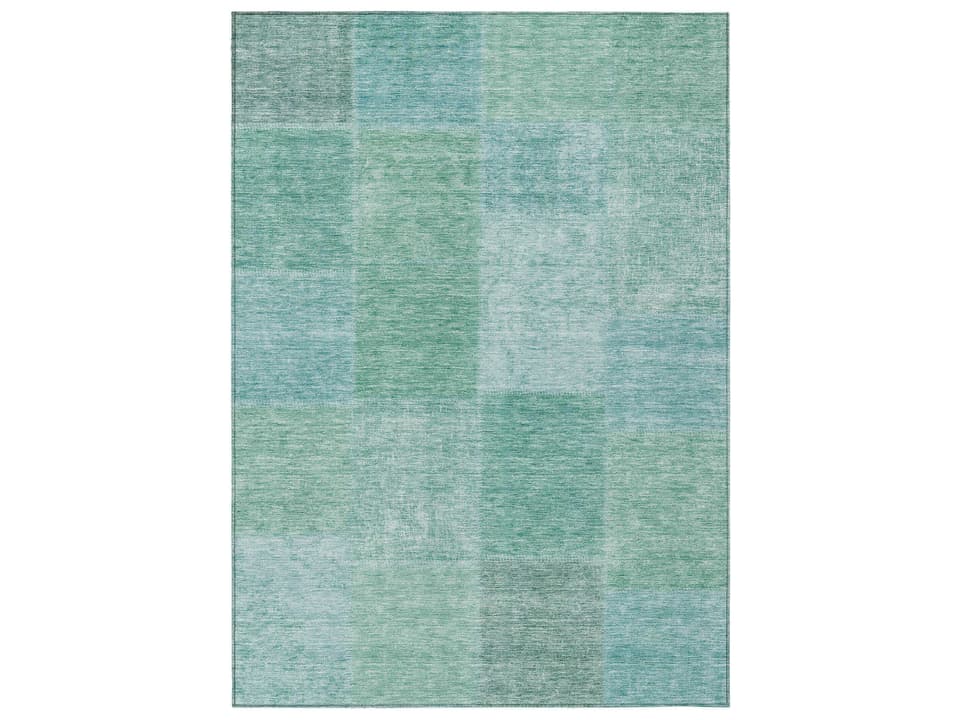 Chantille Geometric Runner Area Rug in Teal