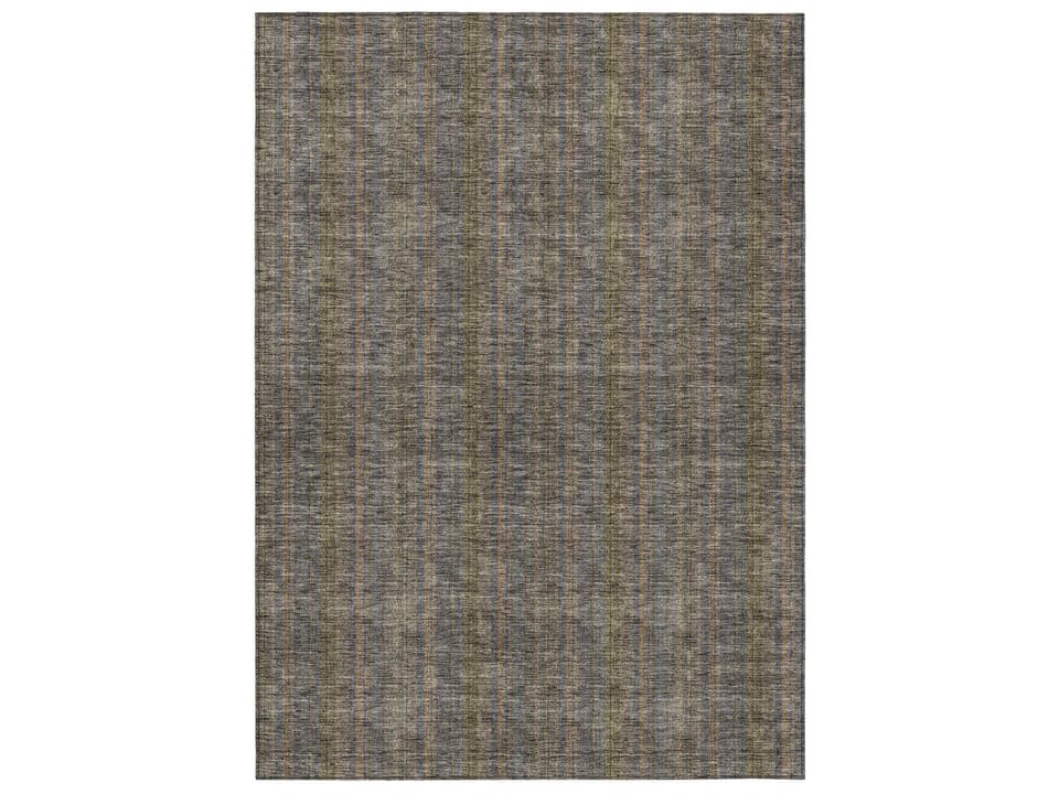 Chantille Striped Indoor Outdoor Runner Area Rug in Taupe