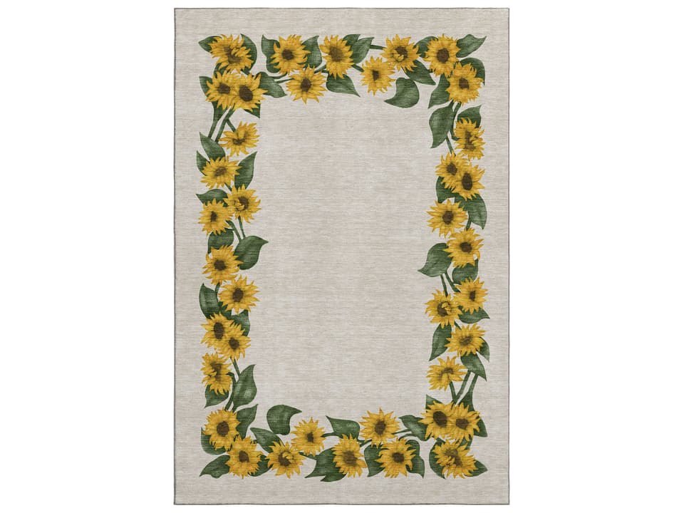 Mayfield Floral Machine Washable Area Rug