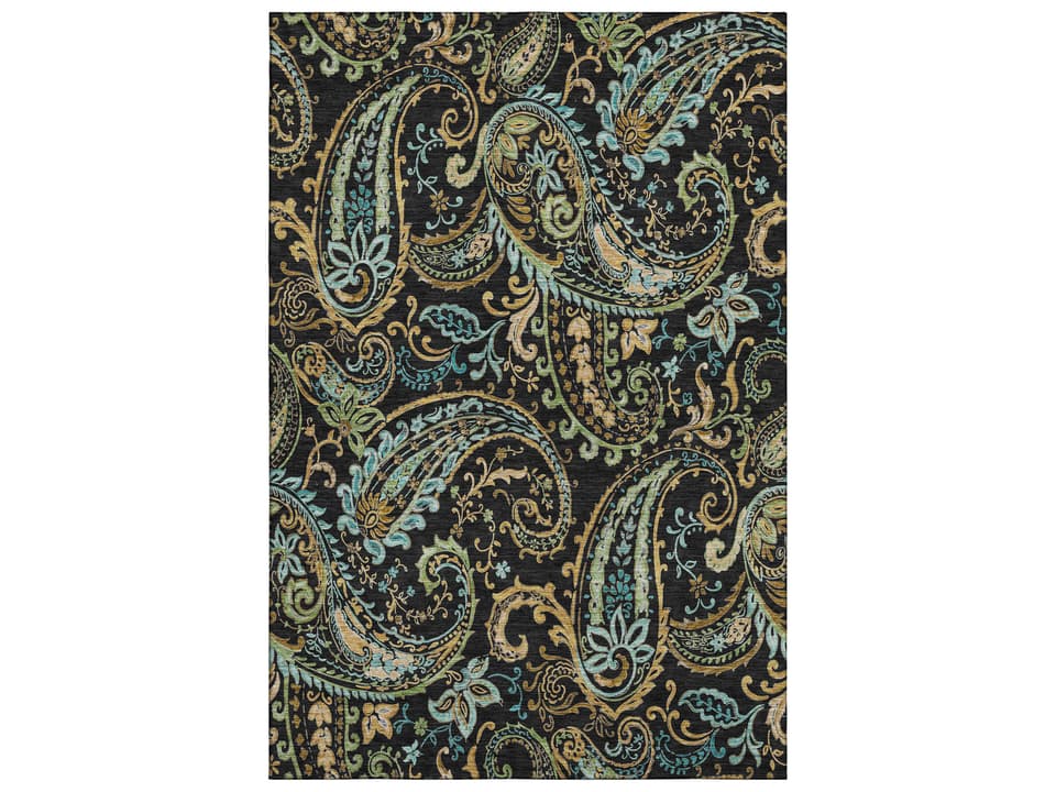 Mayfield Paisley Area Rug Machine Washable Polyester