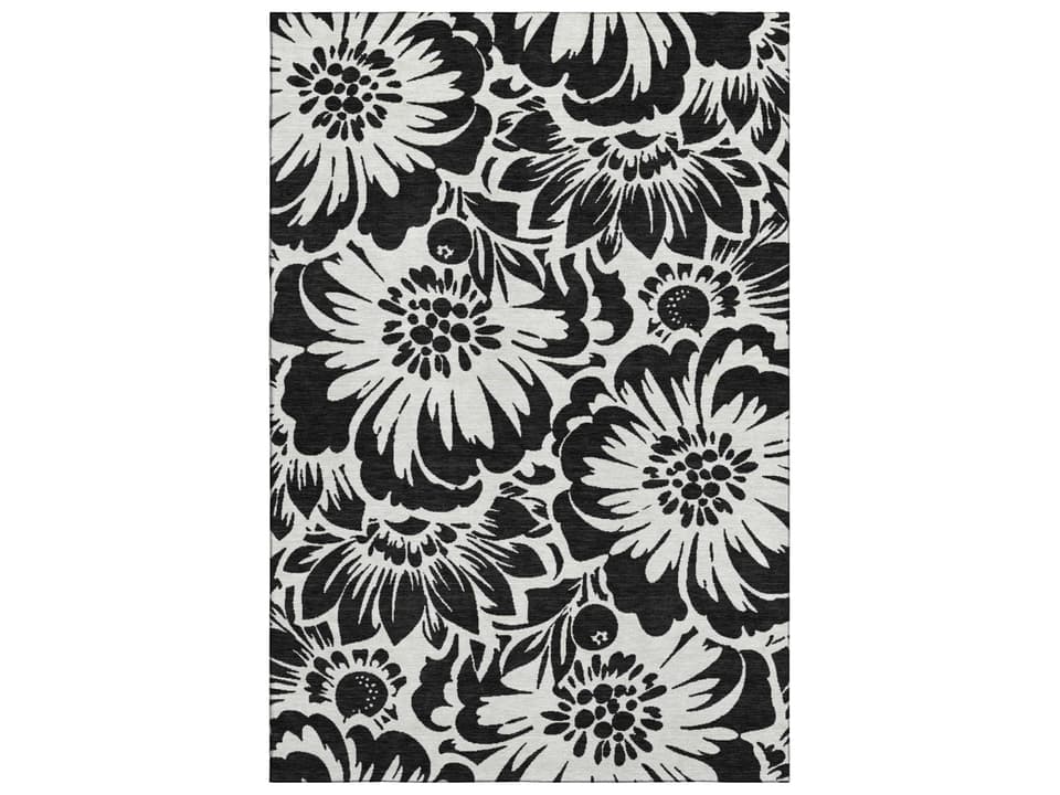 Mayfield Floral Area Rug Machine Made Polyester Microfiber