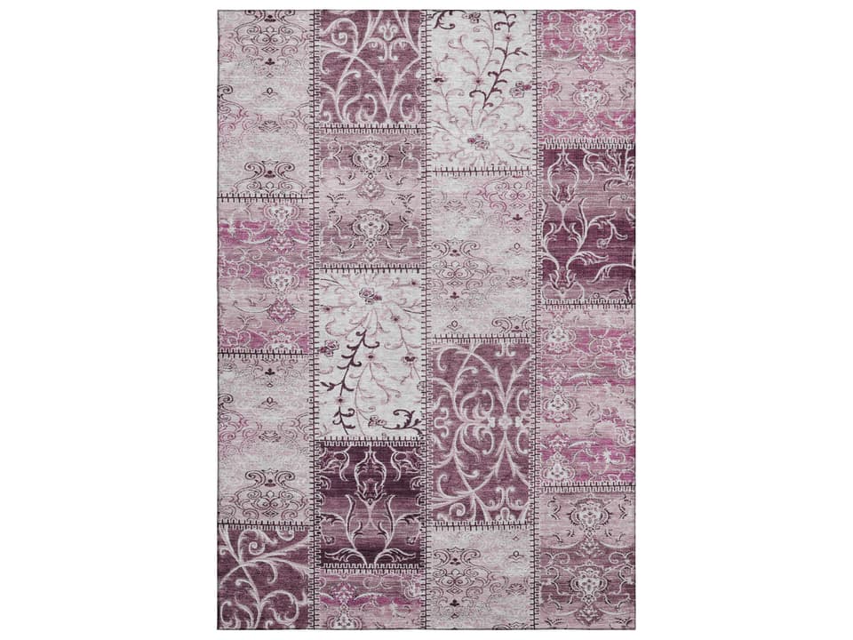 Mayfield Floral Area Rug in Burgundy