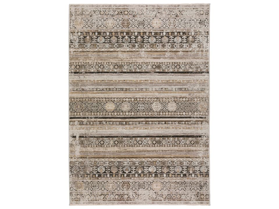Antalya Modern Traditional Area Rug in Taupe