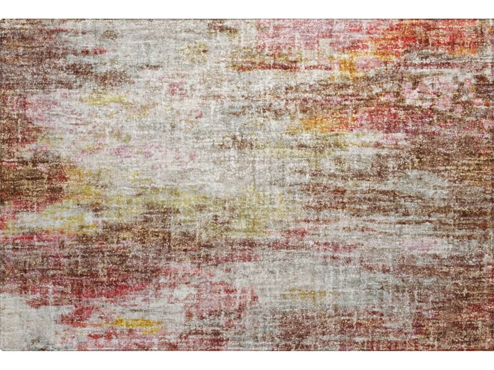 Boca Abstract Machine Washable Area Rug