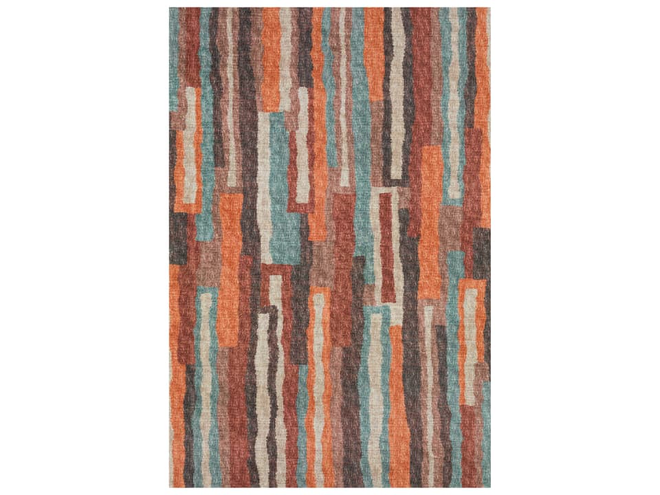 Brisbane Geometric Area Rug Easy Care Polyester Microfiber