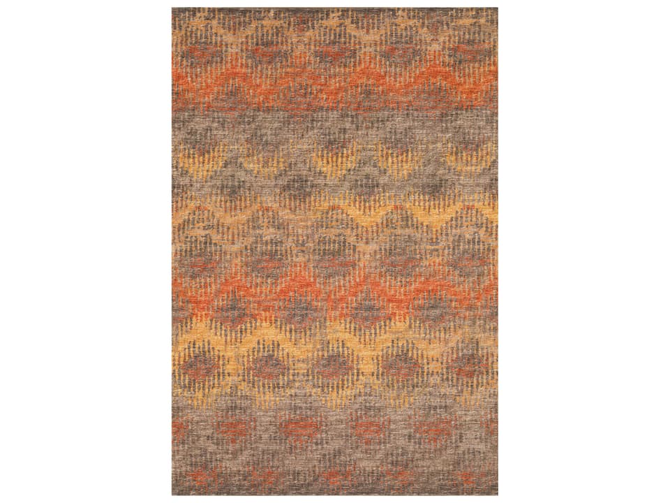 Brisbane BR9 Sunset Area Rug in Orange and Gold Tones