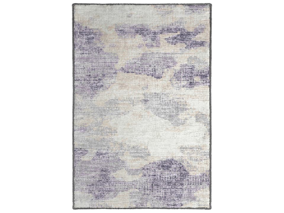 Camberly Abstract Area Rug in Lavender