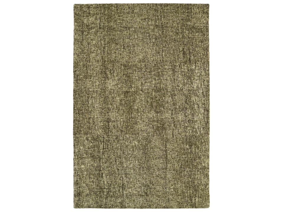 Calisa Hand-Tufted Wool Area Rug in Basil Green