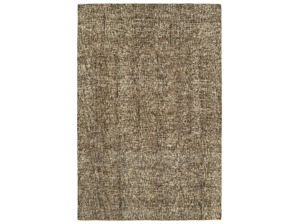 Calisa Collection Hand Tufted Wool Area Rug in Coffee