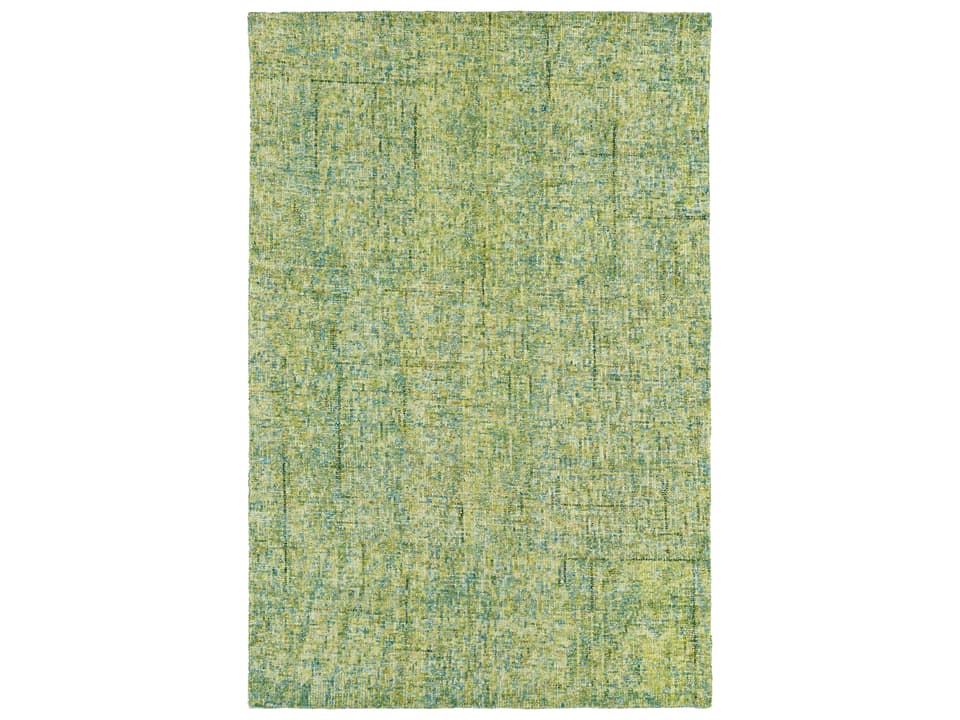 Calisa Hand Tufted Wool Area Rug in Kiwi Green