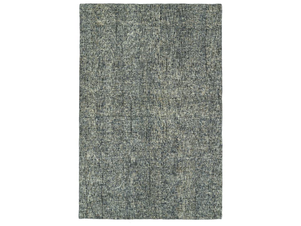 Calisa Lakeview Hand-Tufted Wool Area Rug in Blue and Gray