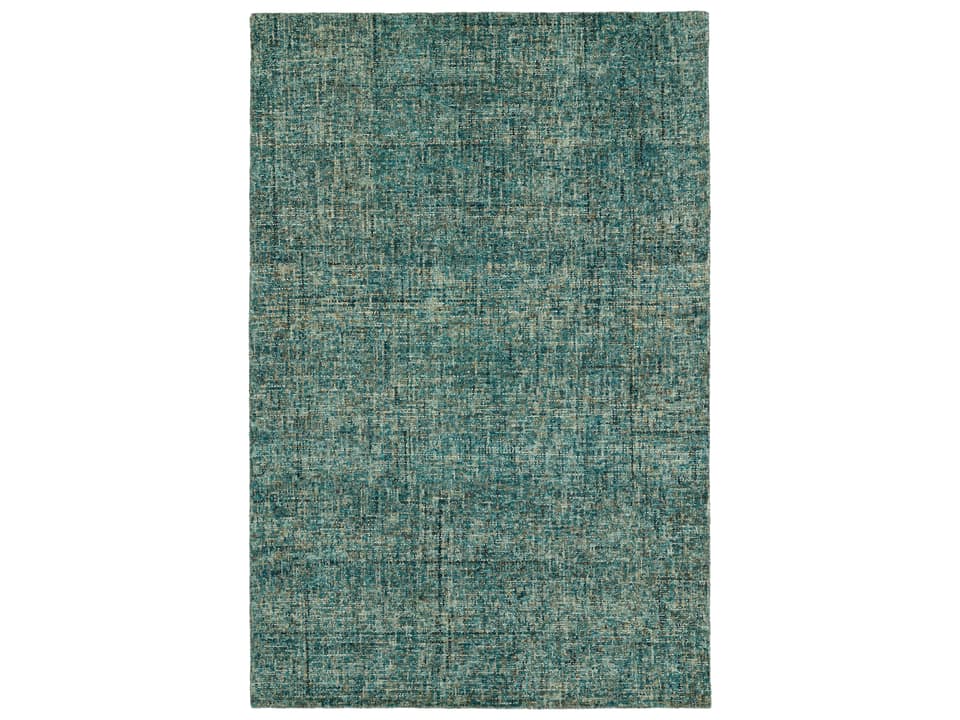 Calisa Hand-Tufted Wool Area Rug in Turquoise Multi