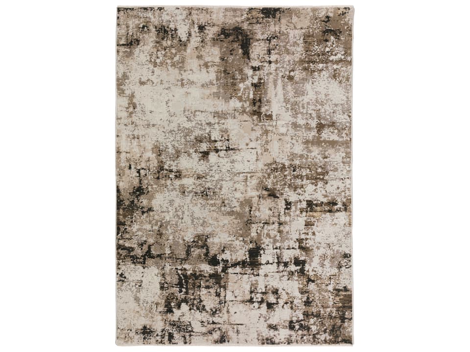 Denizi Contemporary Textured Area Rug in Putty