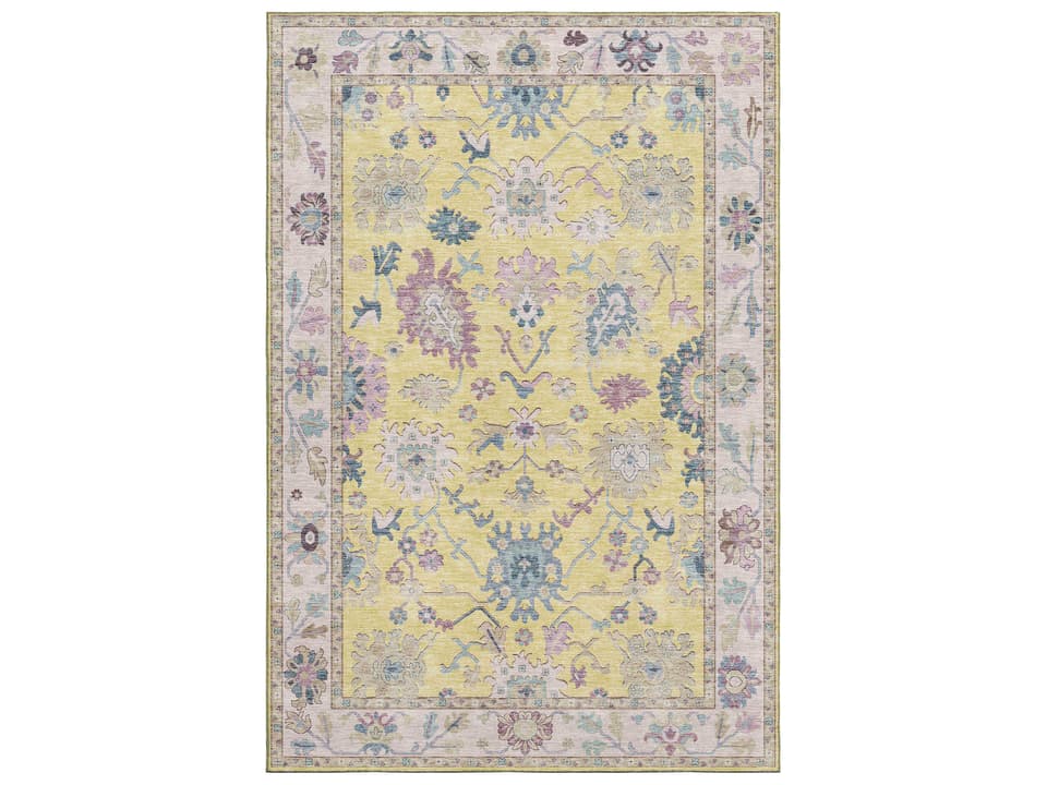 Hatay Bordered Washable Area Rug